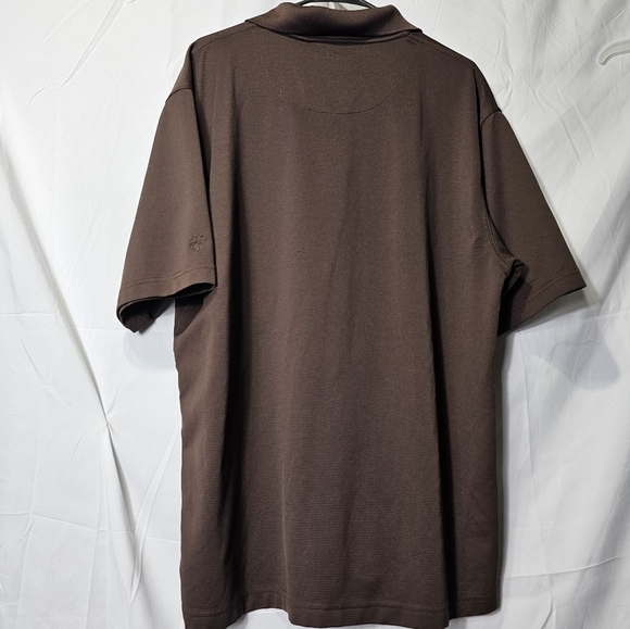 Cubavera solid textured Polo brown - Picture 5 of 7